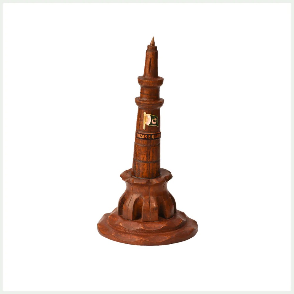 Wooden Minar-E-Pakistan Sculpture